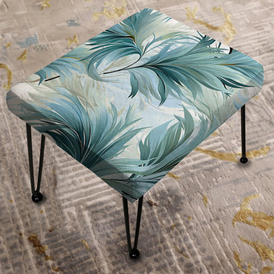 Oceanic Dreamscape Tropical Pattern VI - Tropical Rectangle Ottoman