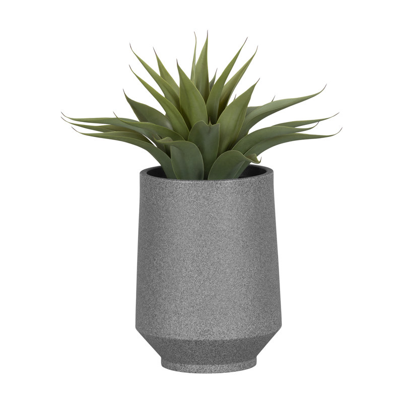 Dalya Pot Planter, 16.25" H x 12.25" W x 12.25" D, Mottled Gray