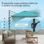 Outsunny 2.5 x 2.5m Patio Offset Parasol Cantilever Umbrella-17400903