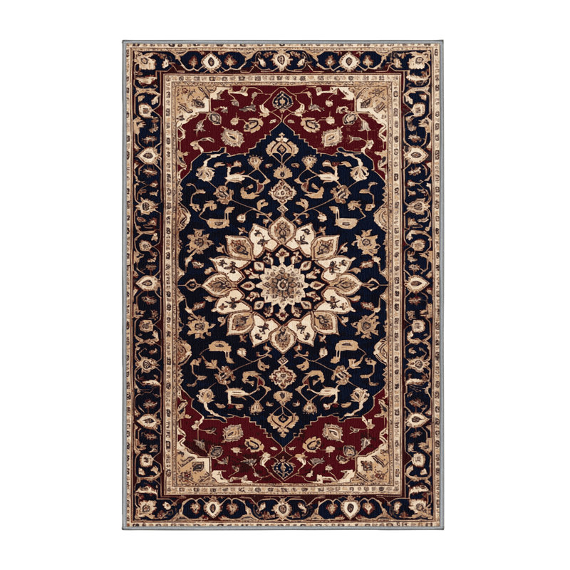 Tapis brun lavable à la machine, Rectangulaire 2 pi x 3 pi