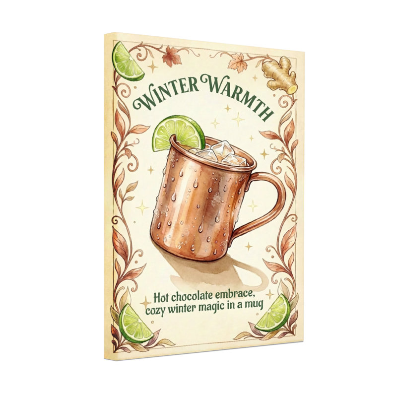 Tasse chocolat chaud et tendance Lime gingembre, H 18 po x l 12 po