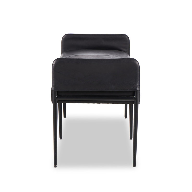 Brickel Leather Storage Bench
