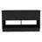 Storage Bench, Two Open Shelves, Two Drawers -Black-470694794