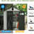 5X3ft Outdoor Resin Storage Shed With Transparent Windows & Louvered Vents, Plastic Tool Shed With Double Lockable Doors & Gable Roof, Outside Garden Shed For Backyard, Patio, Lawn, Gray
