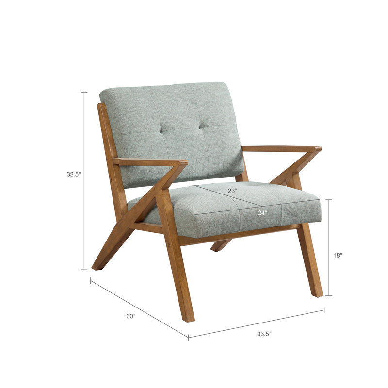 Mobilier moderne de style Mid-Century, en bois massif, l 33,5 po x P 30 po, H 32,5 po, pouvant accueillir jusqu'à 300 lb, revêtement en bois, capacité maximale de 300 lb