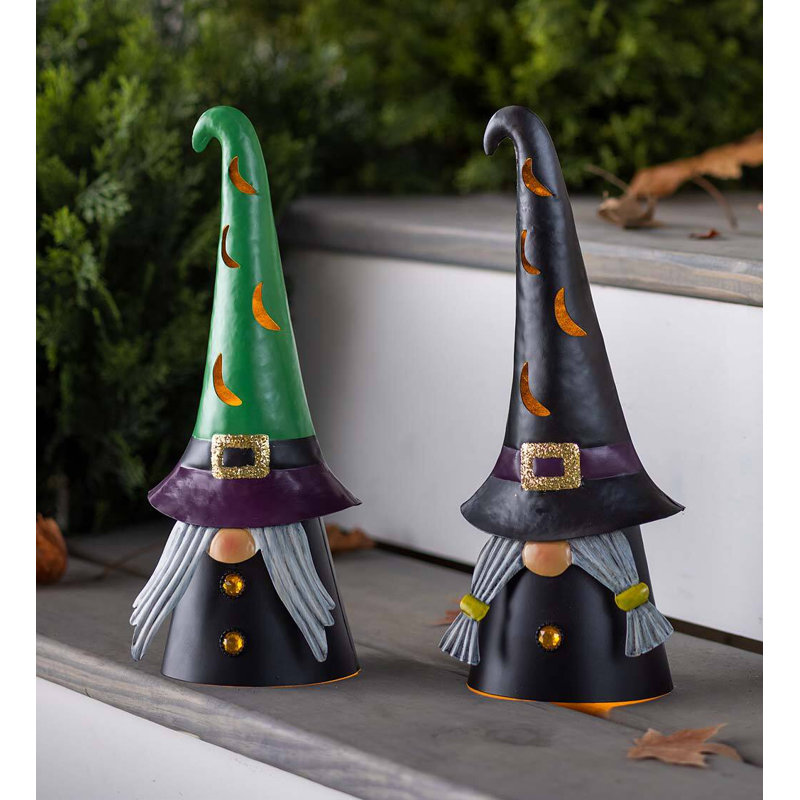 Witch Gnome Figurine, Black