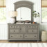 Commode combinée 6 tiroirs avec miroir Addilynn