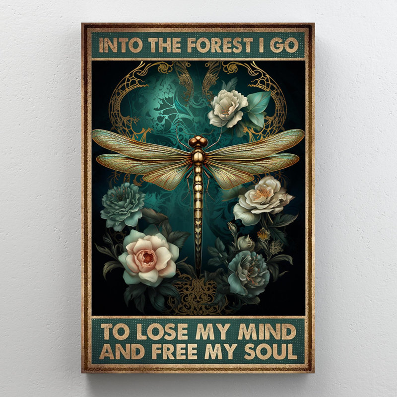 " Dragonfly Into The Forest ", 36" H x 24" W x 1.25" D