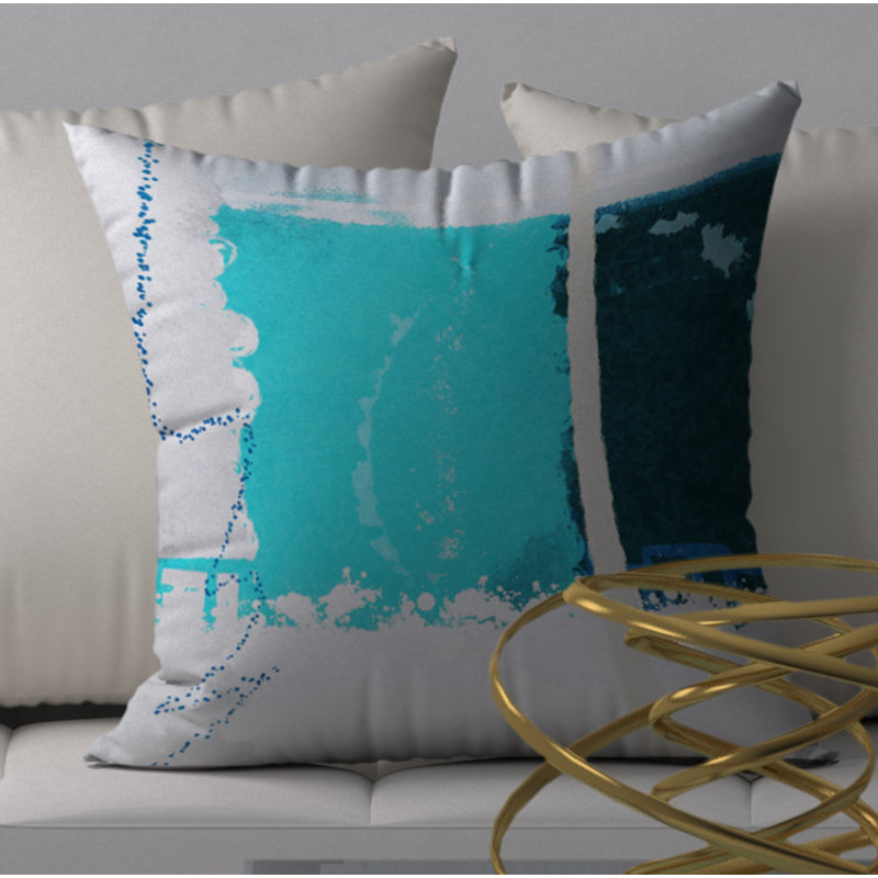 Housse de coussin décorative carrée Glitter Pearl, 20 po x 20 po