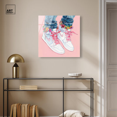 Art mural Sneaker Blush