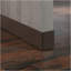 Bureau en L, finition brune