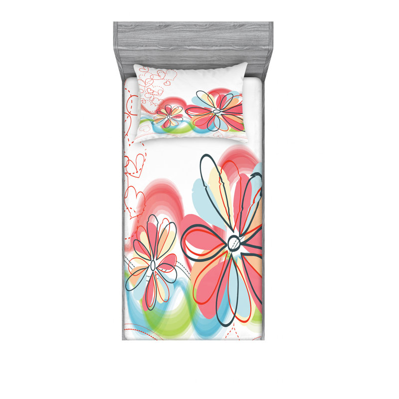 Microfiber Sheet Set, Twin XL Sheet Set with Fitted Sheet