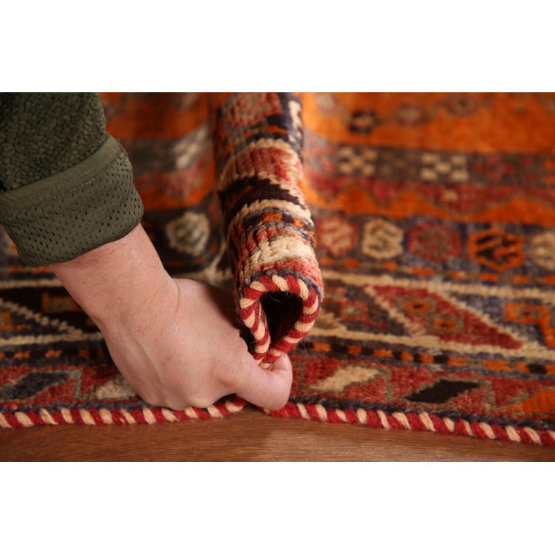 Tapis traditionnel à teinture de légumes antique 4 x 6