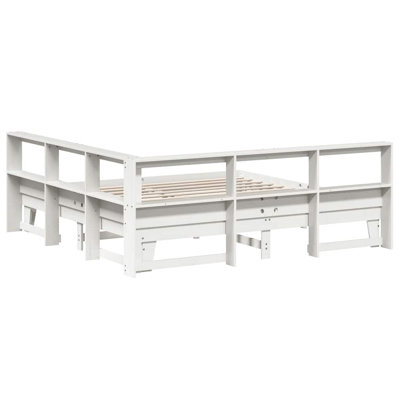 Solid Wood Storage Bed