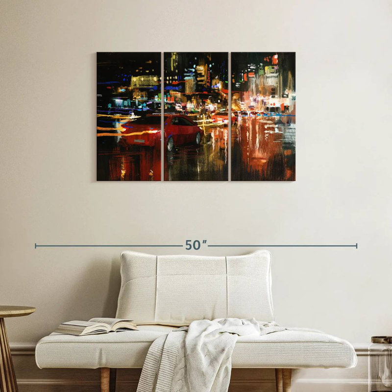 Mehar LA Night Rush, 24" H x 38" W