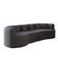 Canapé modulaire incurvé surdimensionné Boneless, 106,3 po, sans nuage, sans os, avec 6 coussins, chenille luxueuse, canapé à quatre places en mousse viscoélastique avec assise profonde-1266451558