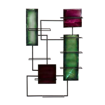 Tulane Wall Mounted Wine Bottle Rack in Black