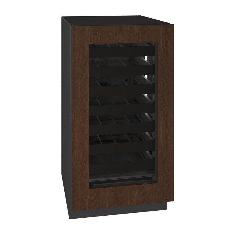 U-Line 18"W. Seamless 3.5 Cu.Ft. Wine Refrigerator - Panel Ready, Panel Ready Glass Frame