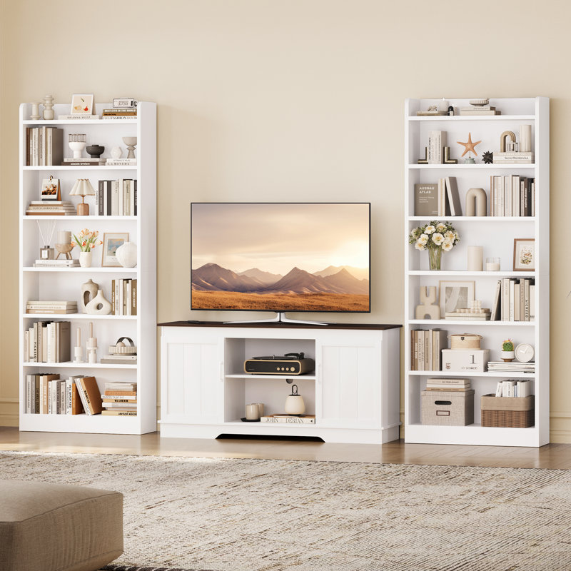 Standard Bookcase, (7 Shelves) 182.5cm H x 60cm W x 24cm D, White
