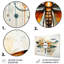 Décoration murale orange en forme de libellule orange insectes en vol - Animaux-315041304