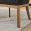 Chaise rembourrée de style Mid-Century pour la cuisine et la salle à manger avec accoudoirs-2083942361