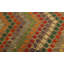 Tapis mauve/gris en laine fait main kilim one-of-kind Sinclair