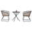 3-Piece Outdoor Wicker Bistro Set