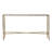 56.5X14x30" Antique Gold Console Table, Mirrored Top