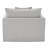 47" W Transitional Chair, Light Gray-1453900748