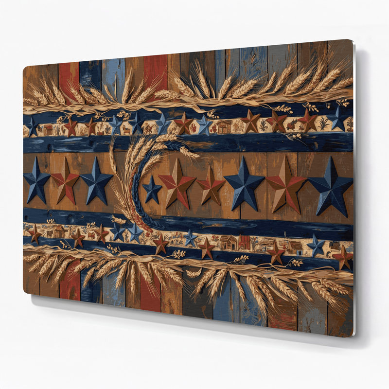 «Farm Country», bordure en métal brun, art mural, H 11 po x l 14 po