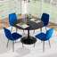 Ensemble 5 pièces de table et chaises de salle à manger style Mid-Century-907913986-907913997
