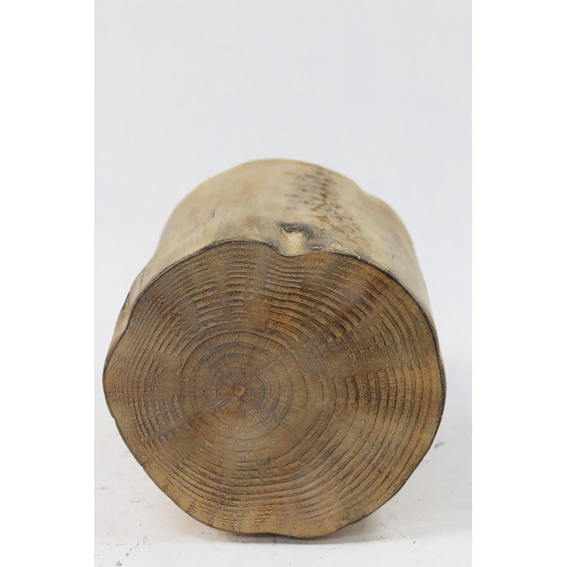 Table d'appoint d'extérieur 14,25 pouces MGO, bois peint à la main