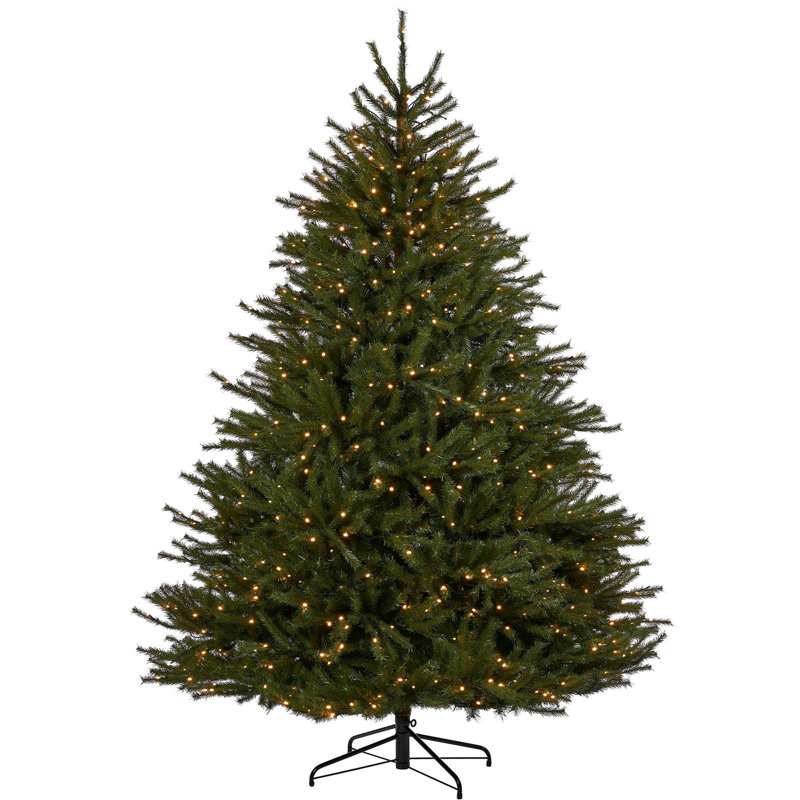 Lighted Artificial Pine Christmas Tree, 6ft.