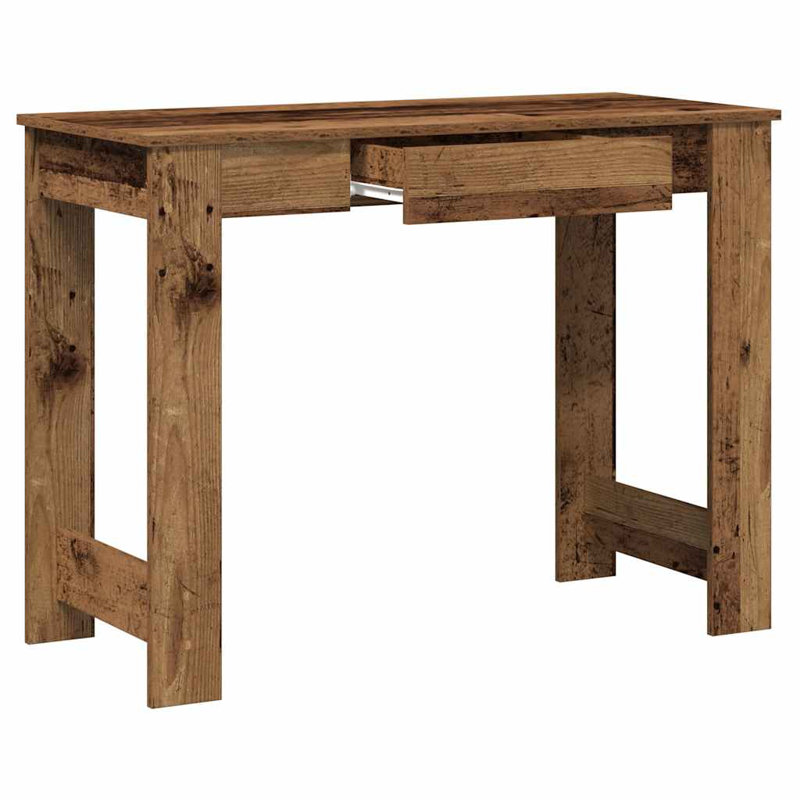Desk 100X45x75 Cm Engineered Wood, Old Wood