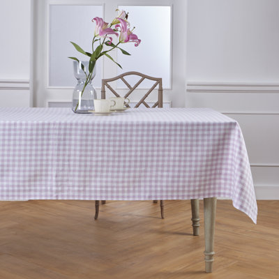 Gingham Check - 100% Pure Linen Tablecloth