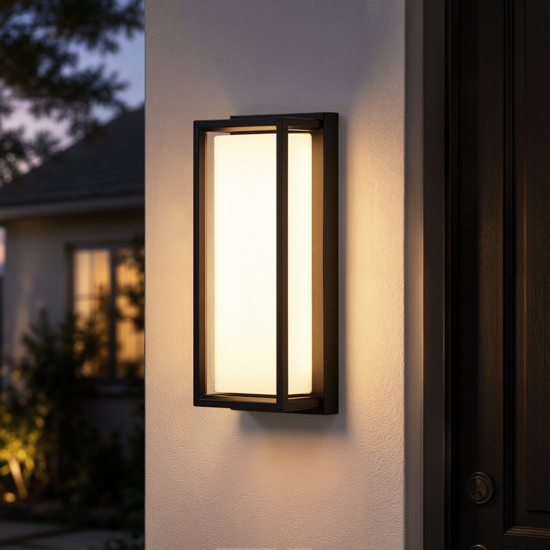 12.25’’ Dimmable Black LED Outdoor Wall Sconce