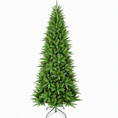 7.5FT Slim Christmas Tree with 1396 PE+PVC Tips