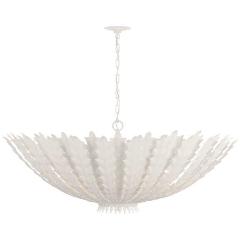 Hampton 8 - Light Chandelier, Burnished Silver Leaf