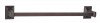 Geometric Wall Mounted Towel Bar, Chocolate Bronze
