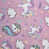 Microfibre / microsuède licorne rose clair est en rupture de stock