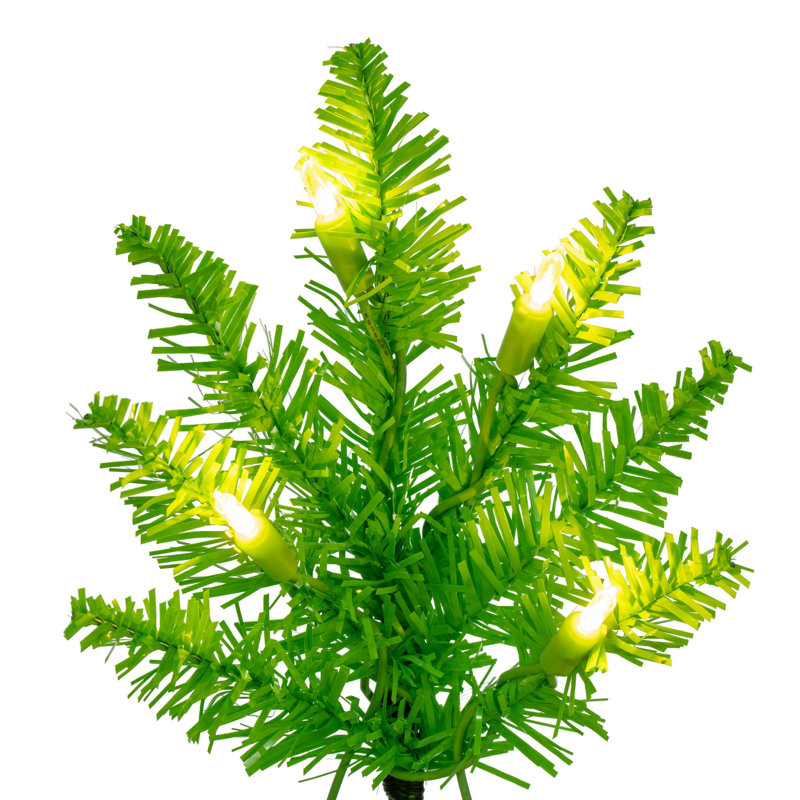 Lime Fir Artificial Christmas Tree withLED Lime Lights with Stand, 3' H x 25" W Incorrect, Pre-Lit