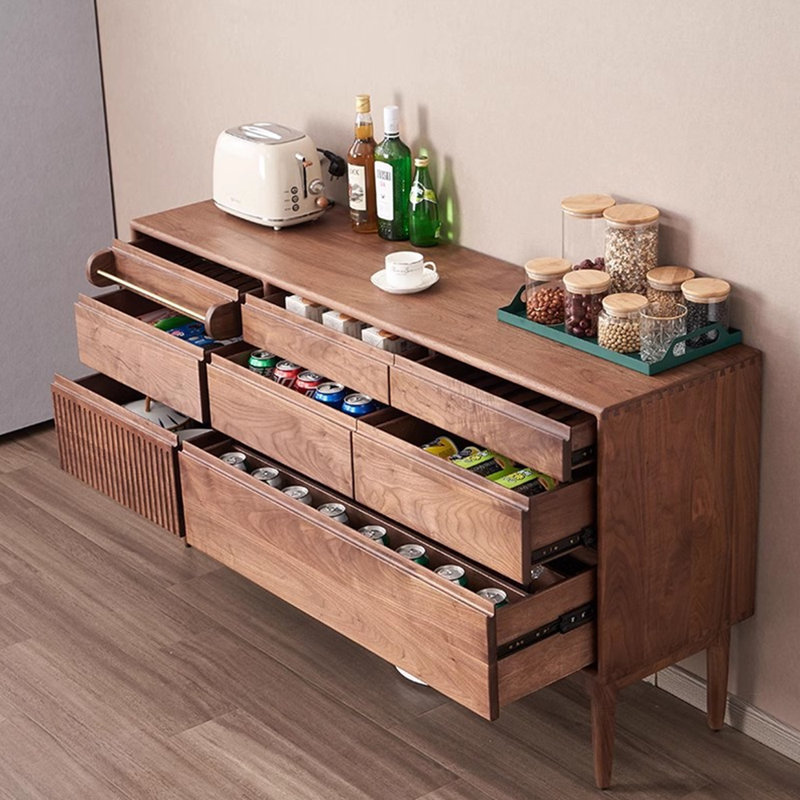 Commode d'appoint en bois simple et élégante, Noyer