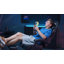 Fauteuil inclinable et ergonomique en similicuir avec haut-parleurs Bluetooth-2073536252