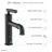 Avallon Single Hole, Single-Handle Sleek, Bathroom Faucet in Matte Black-60652754