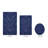 Branston Premium 100% Cotton 1990 GSM 3-Piece Tufted Chevron Bath Rug Set with Non-Slip Spray Latex Backing, OEKO-TEX® Certified, Super Absorbent & Machine Washable, Navy-1287487003-1287487021