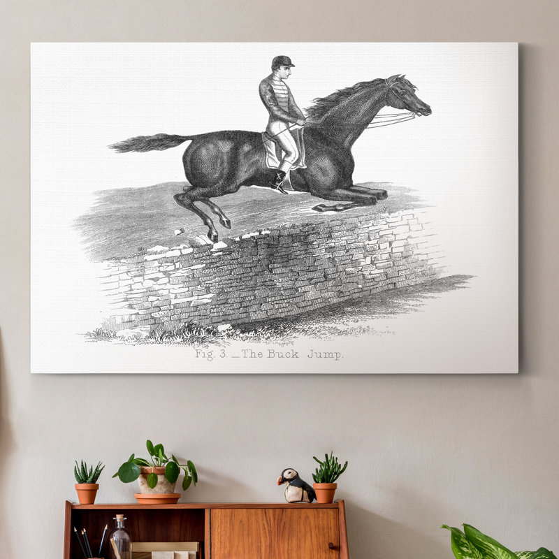 « The Buck Jump »-impression sur toile, H 36 po x l 24 po x P 1 po, Toile tendue
