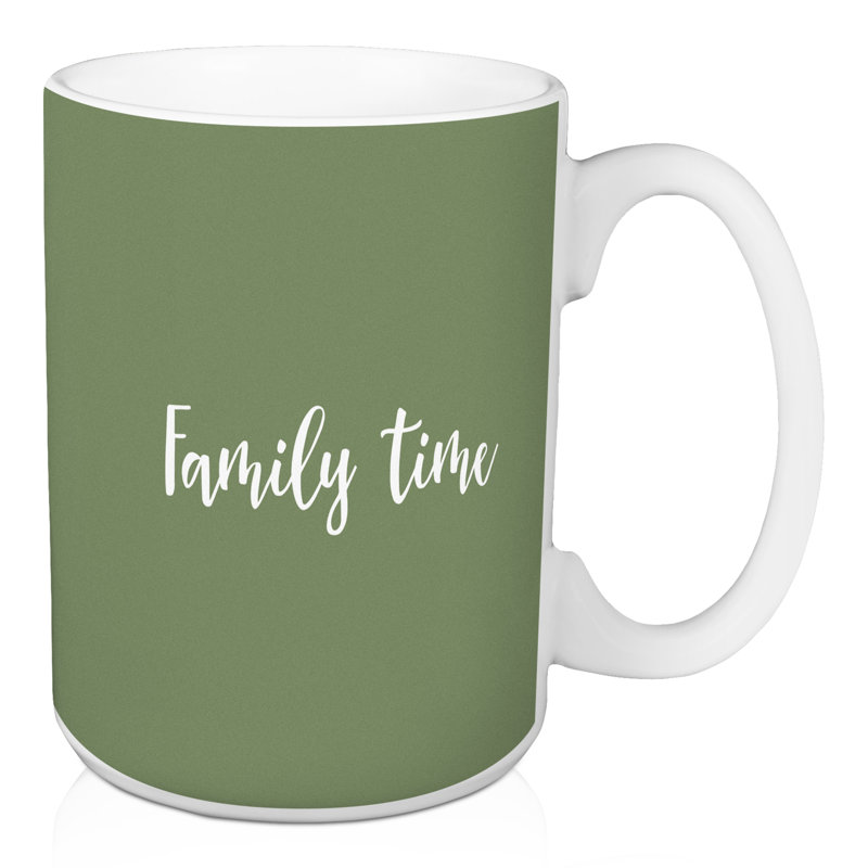 Grande tasse à café family time Okanogan, Vert