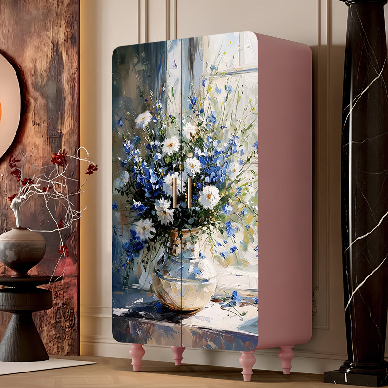 Aestheticism household double door French wardrobe