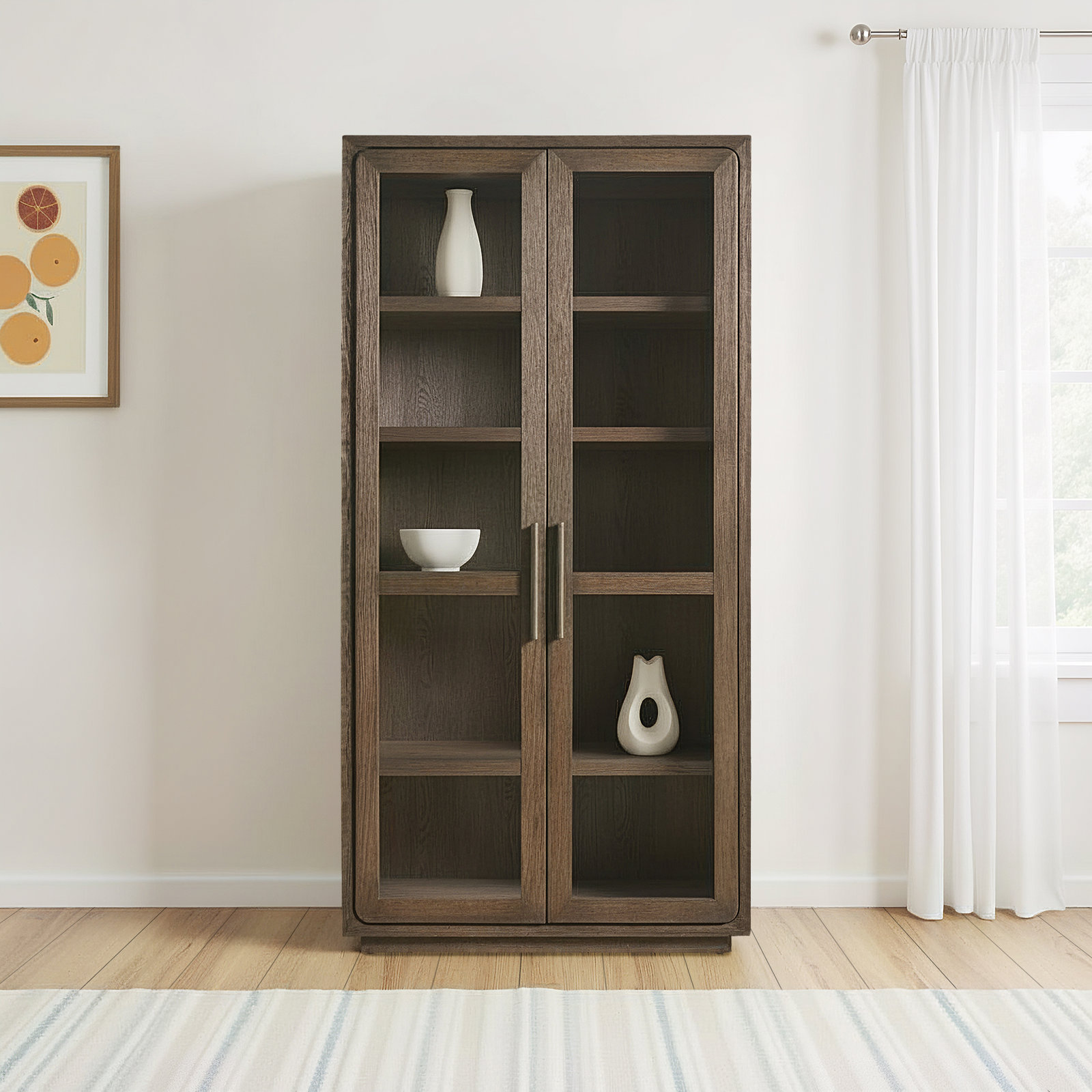 Modern Dining Cabinet, Brown