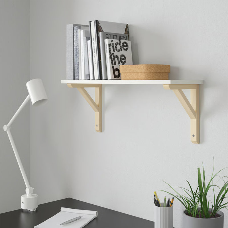 Meuble télé flottant, blanc (ensemble de 2)